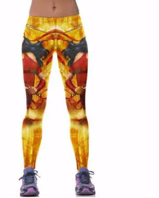 22 Colors Classic Captain America 3D Print Women Sporting Leggings Fitness Pants Female Elastic Workout Clothes