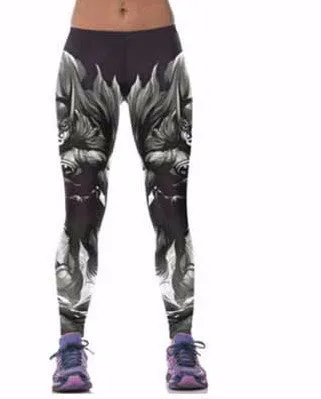 22 Colors Classic Captain America 3D Print Women Sporting Leggings Fitness Pants Female Elastic Workout Clothes