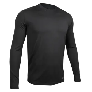 2UNDR - Long Sleeve Luxury Crew Tee - Black