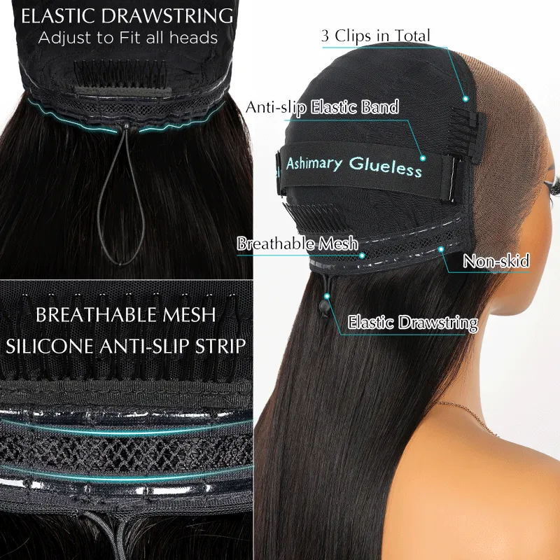 613 Blonde Straight Colored Wigs With Bangs 13x6 Transparent Full Lace Frontal Wig High Quality Remy Hair