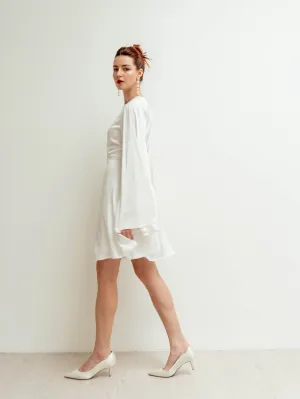 Agata Angle Sleeves Mini Dress