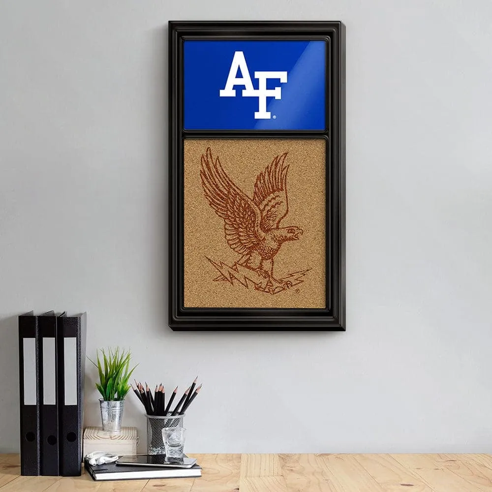 Air Force Falcons: Dual Logos - Cork Note Board