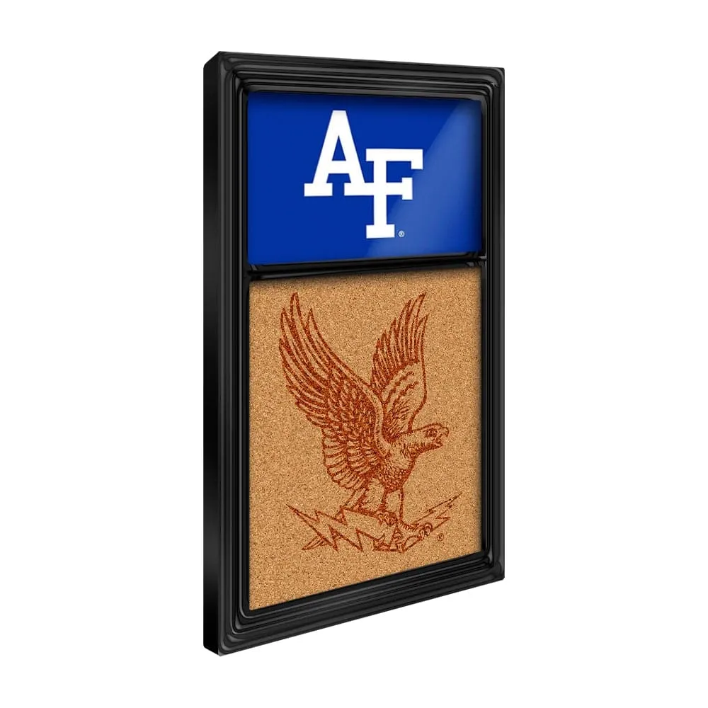Air Force Falcons: Dual Logos - Cork Note Board
