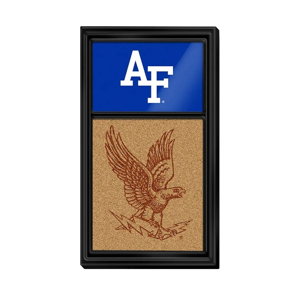 Air Force Falcons: Dual Logos - Cork Note Board