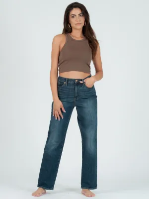 ALI CROPPED RACERBACK TANK-ESPRESSO