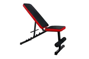 Allyson Fitness Adjustable Incline, Decline, and Flat Bench- Weight Strength Training, Sit Up Abs Fitness Bench for Full Body Workout of Home Gym (Black), 200Kg weight capacity