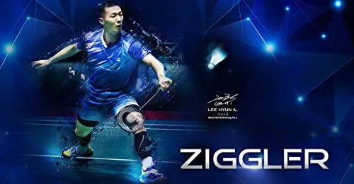 Apacs Z-Ziggler Strunged Graphite Badminton Racquet - with Free Full Cover and Grip - Grey (26 lbs)