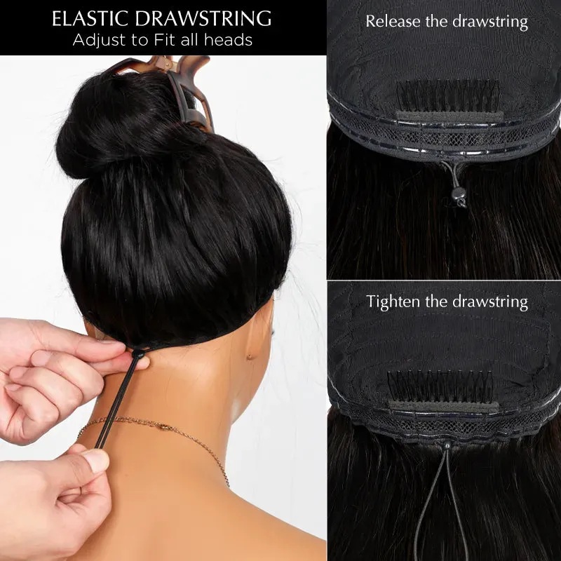 Ash Blonde Dark Root Straight 13x4 Transparent Lace Frontal Every Day Wear Pre Plucked Human Hair Wig