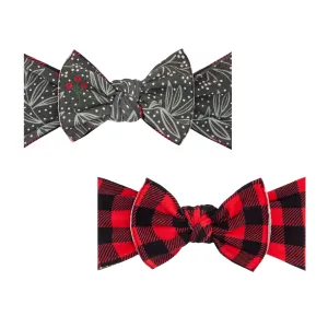 Baby Bling Cozy Reverse-A-Bow Printed Knot Headband