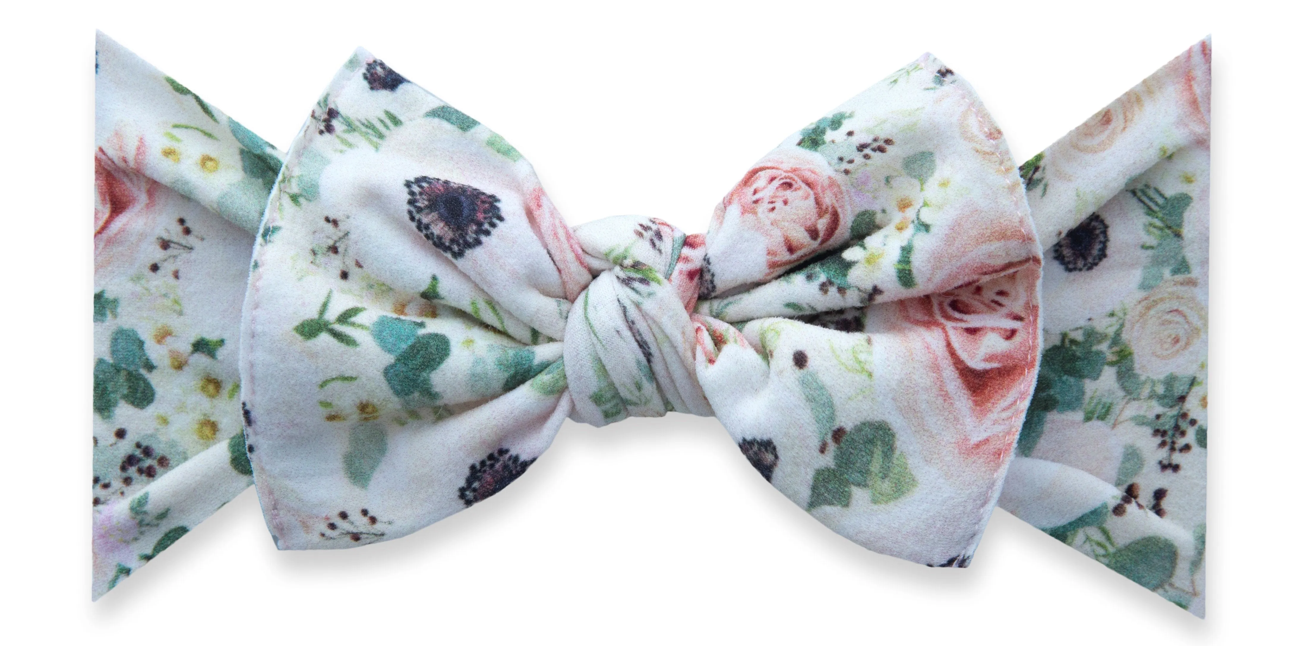 Baby Bling Heirloom Blooms Printed Knot Headband