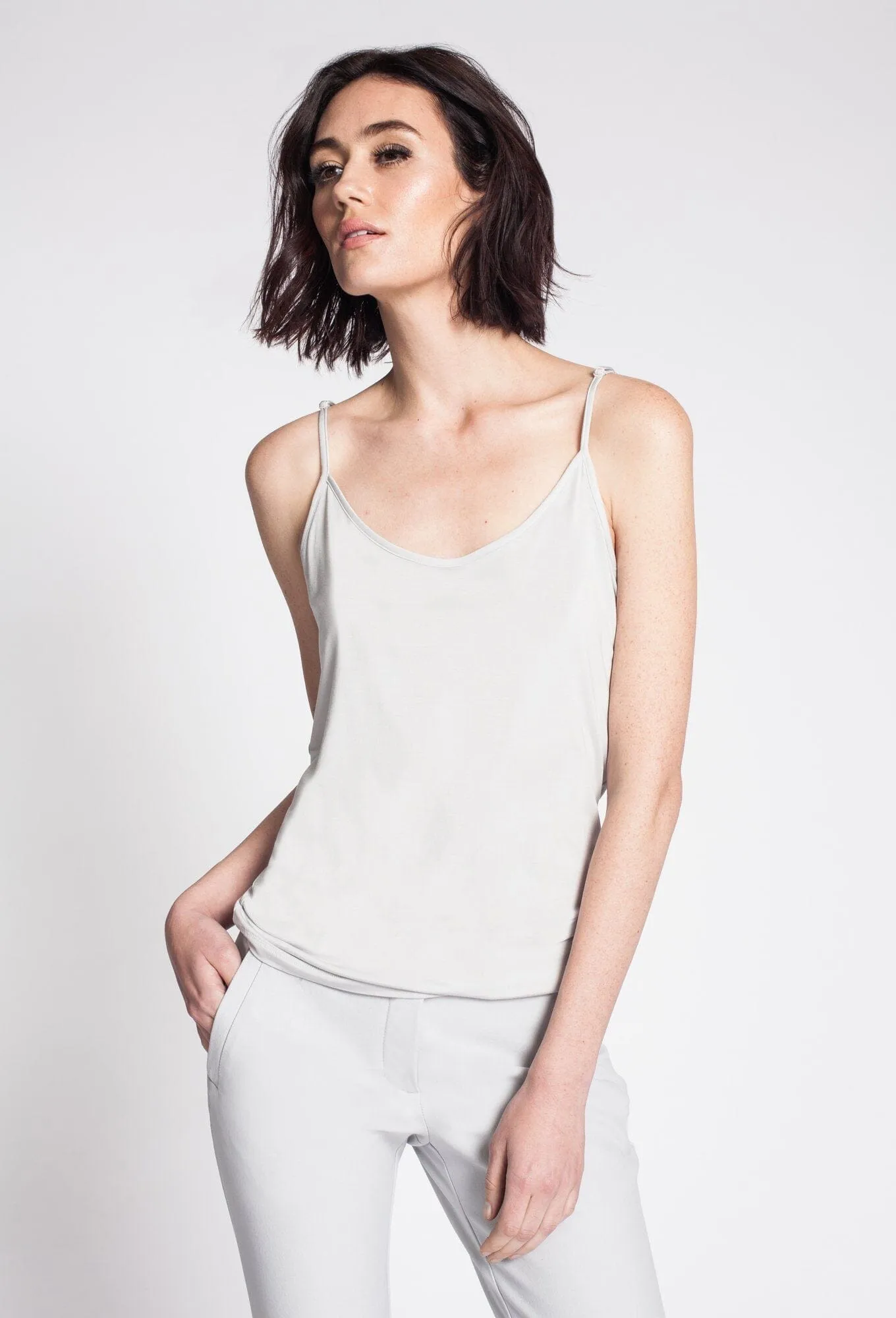Basic Tank W Skinny (Fitted In Modal) Longer Length Body