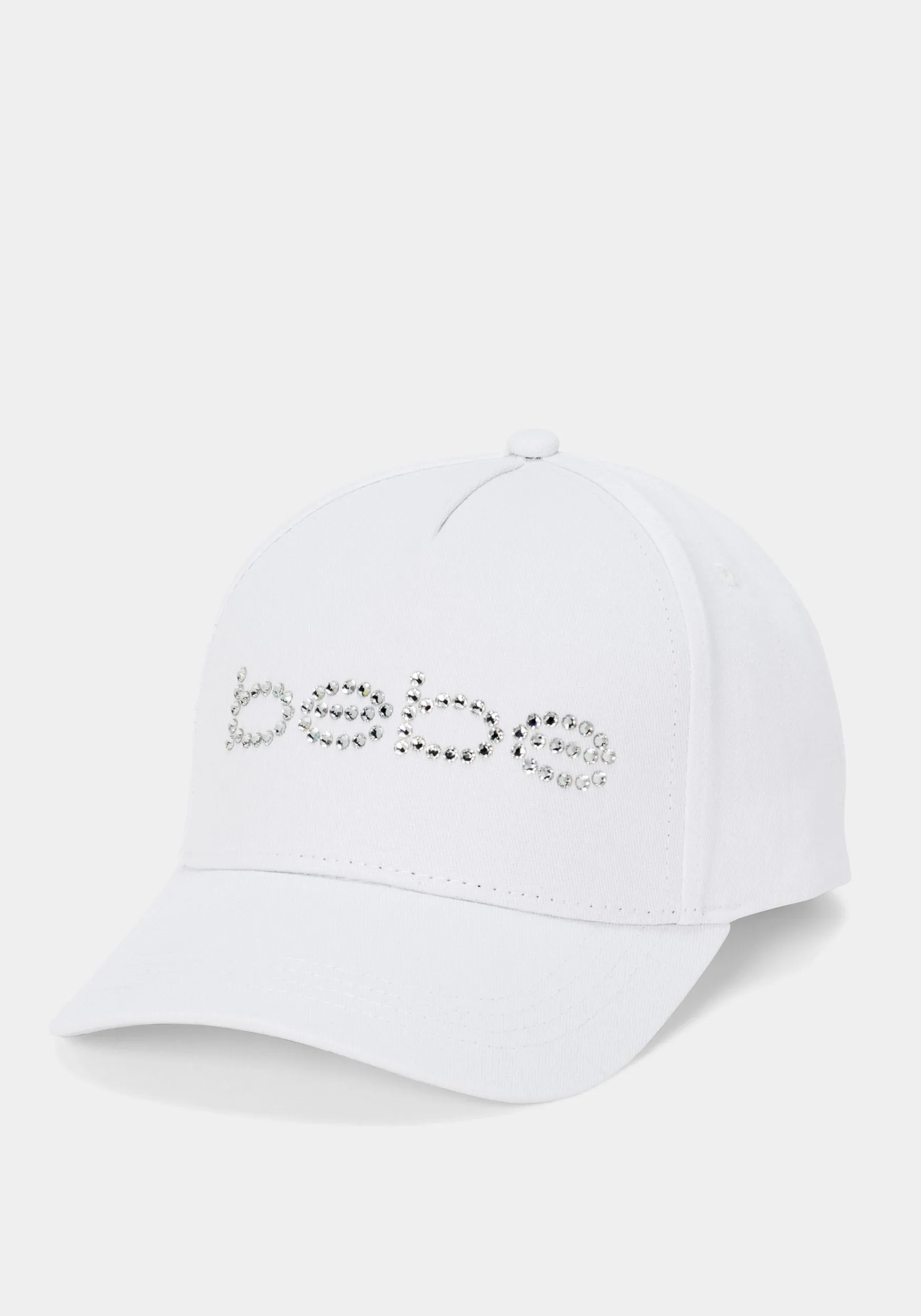 bebe Logo Hat Embellished With Crystals by Swarovski