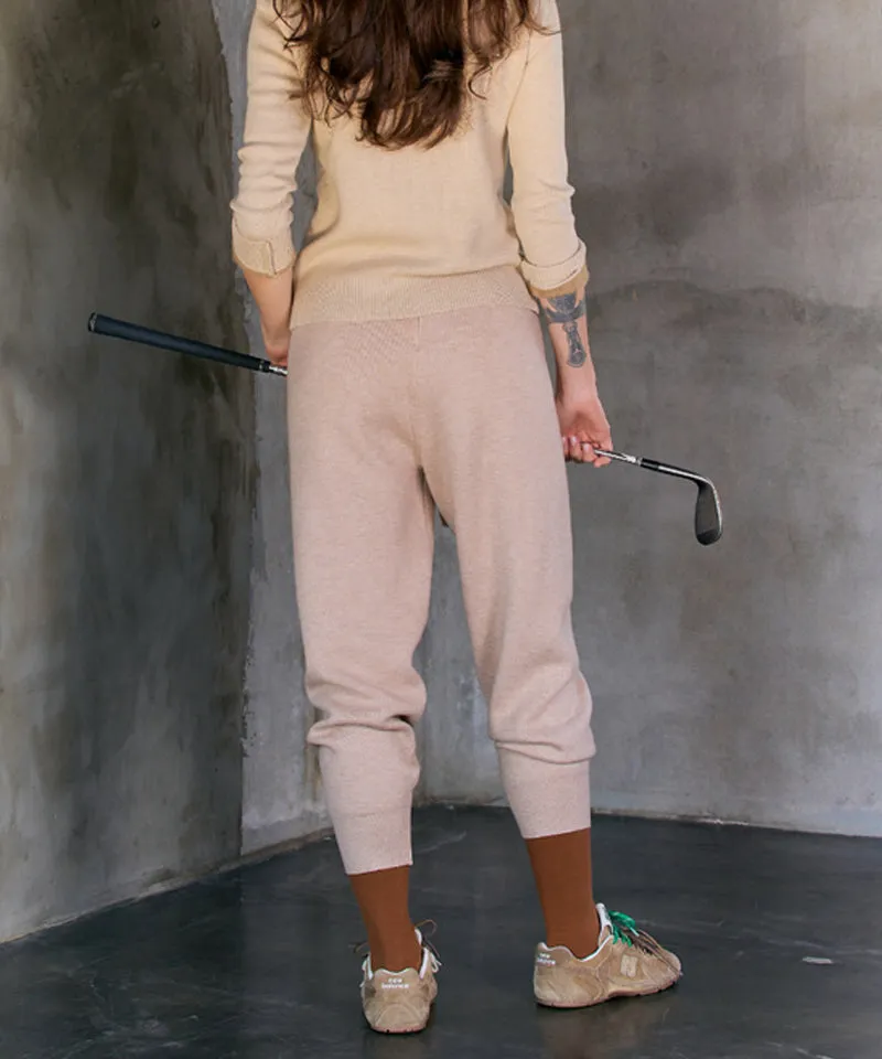 BENECIA 12 Mink Knit Jogger - Beige