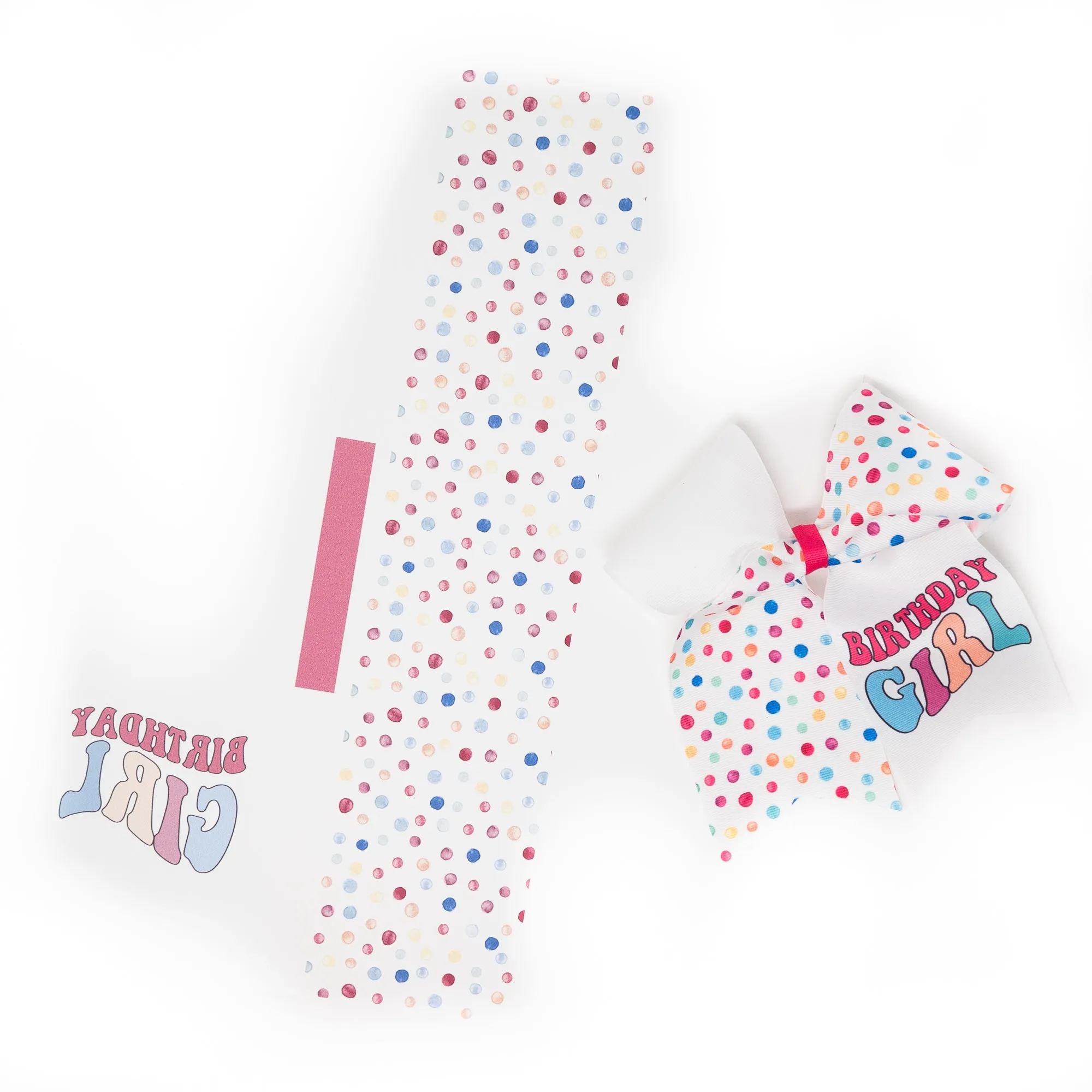 Birthday Girl Confetti Graphic