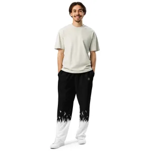 Black and White Fire Joggers