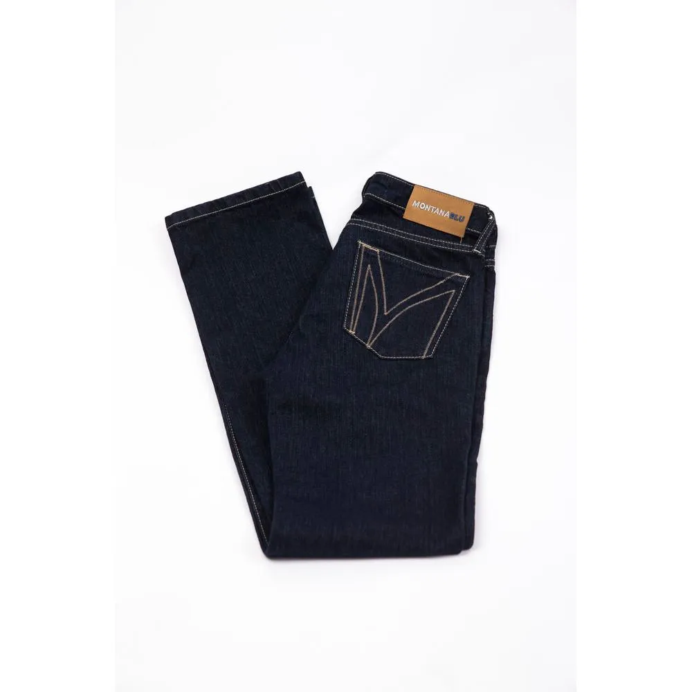 Blue Cotton Women Jeans