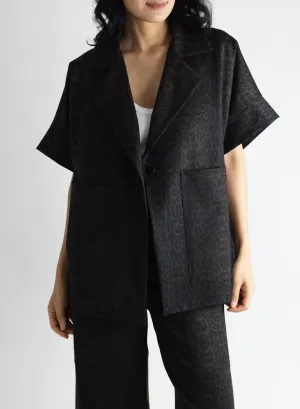 Boyfriend Vest - Leopard