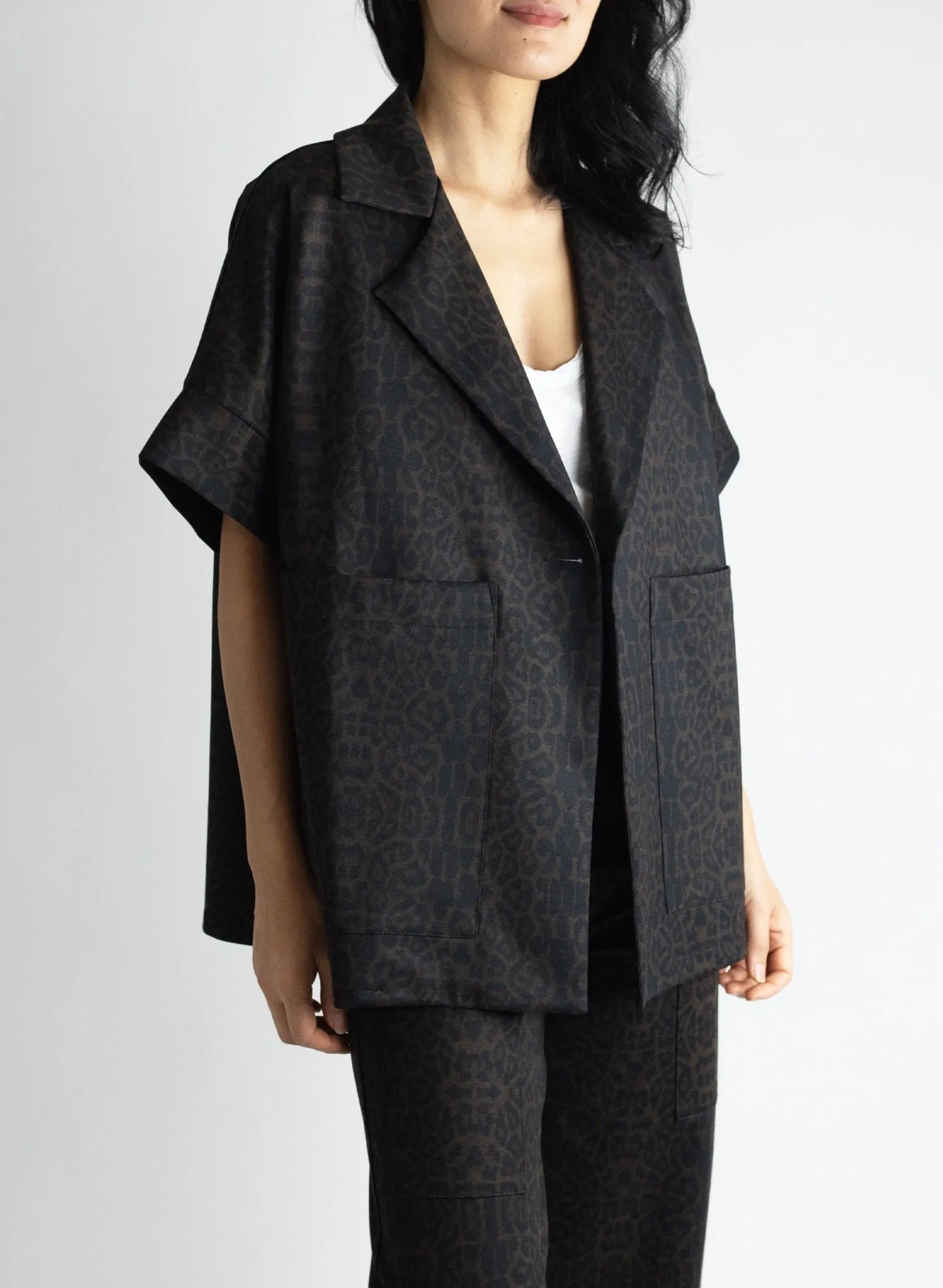 Boyfriend Vest - Leopard