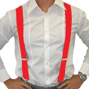 Braces Red Pants Suspenders