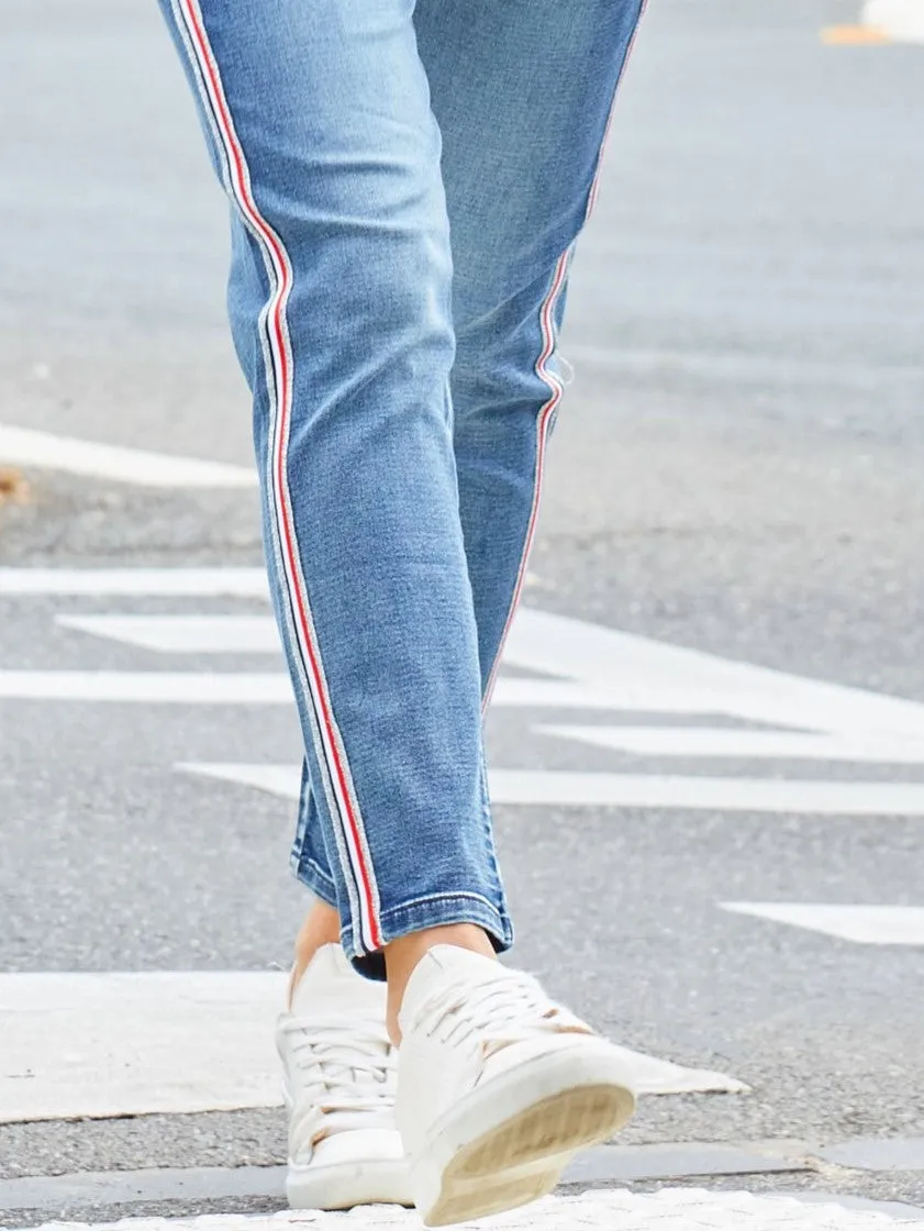 Brooklyn Denim Joggers - Denim Blue