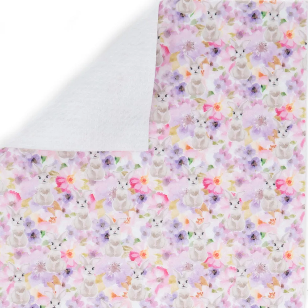 Bunny Blooms Printed Felt