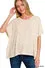 Casual Corner Hacci Top- Sandy Beige 2419