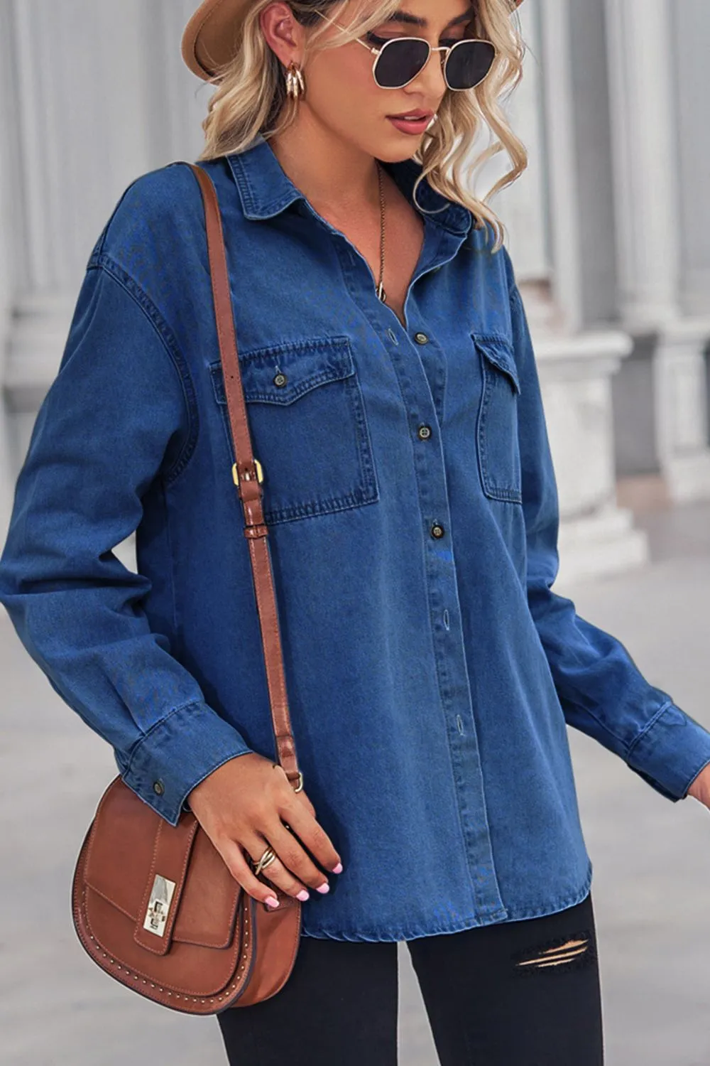 Change My Mind Denim Top