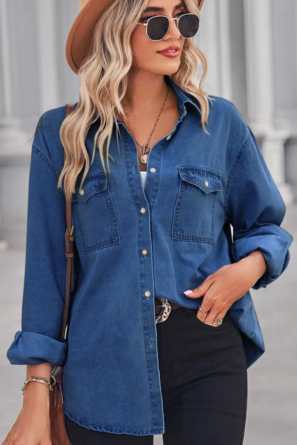 Change My Mind Denim Top