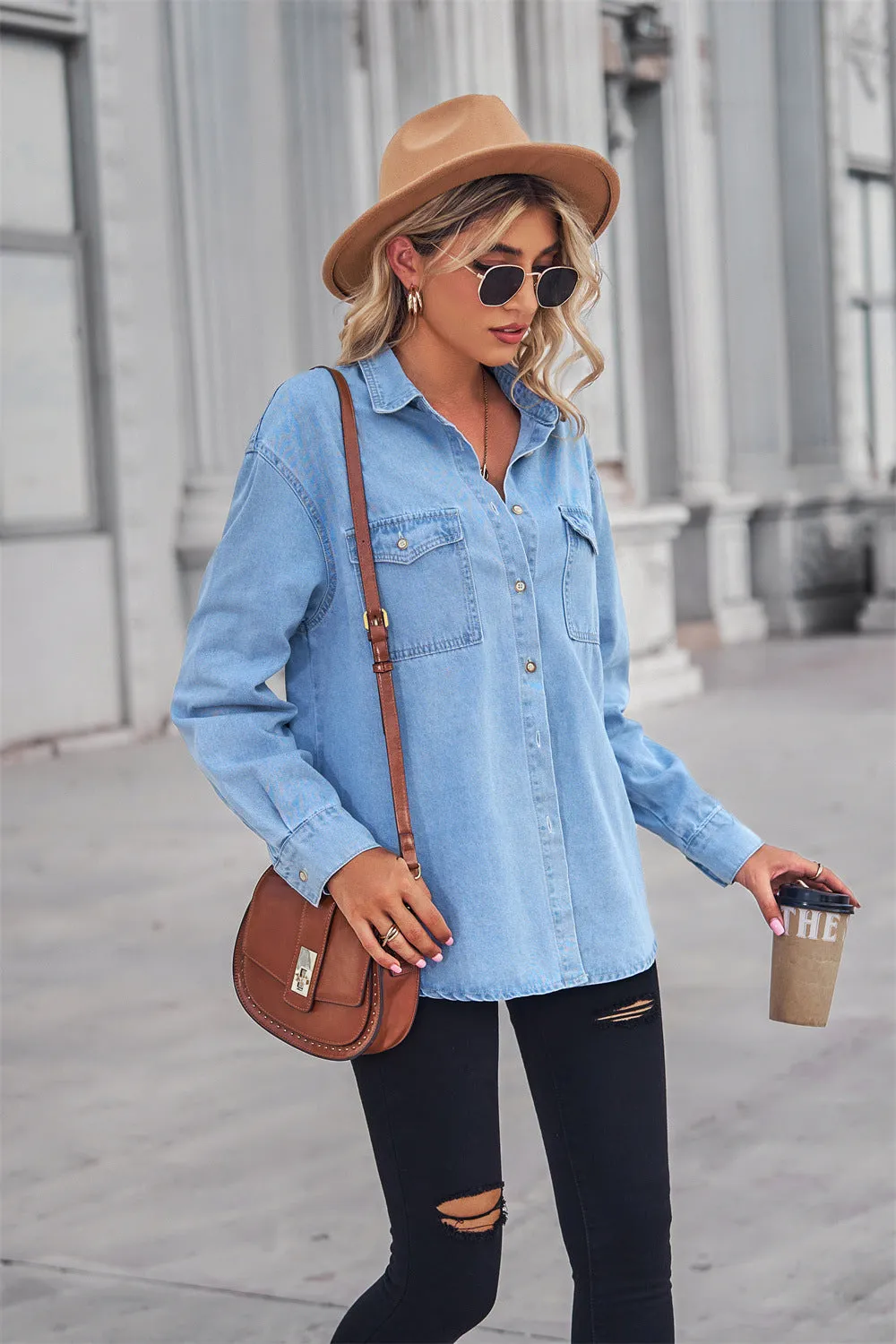 Change My Mind Denim Top