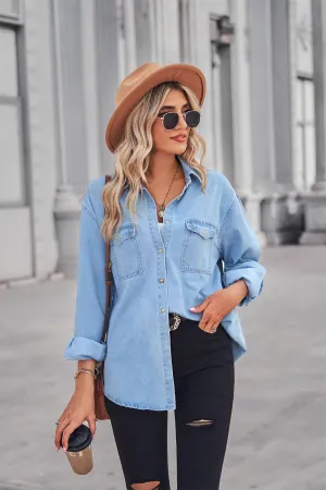 Change My Mind Denim Top