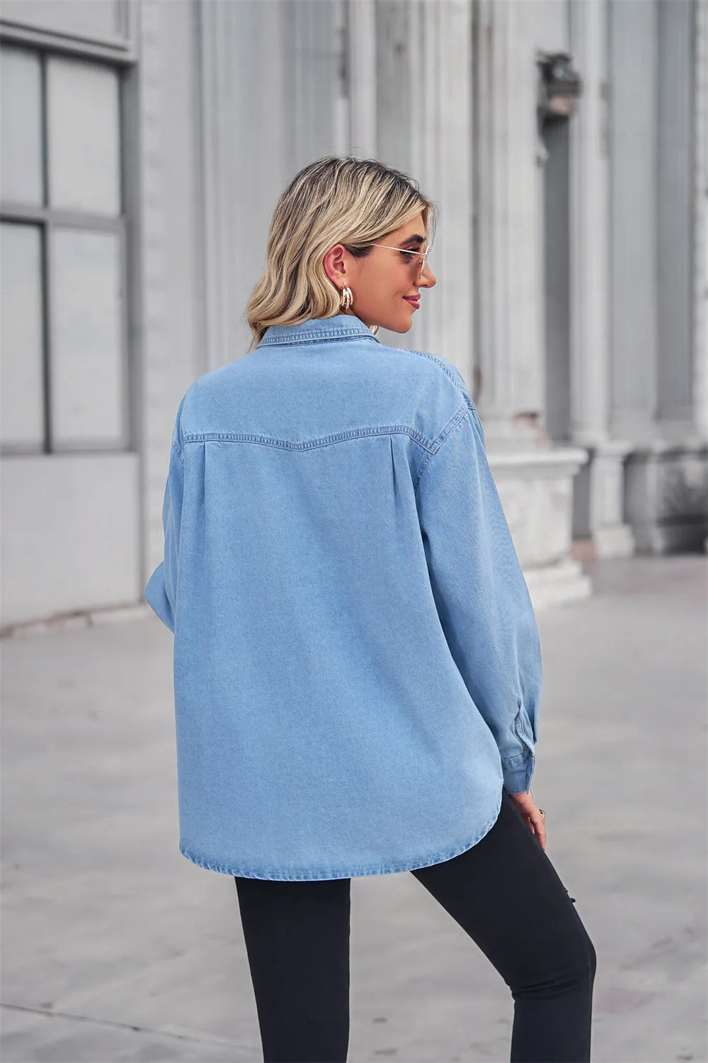 Change My Mind Denim Top