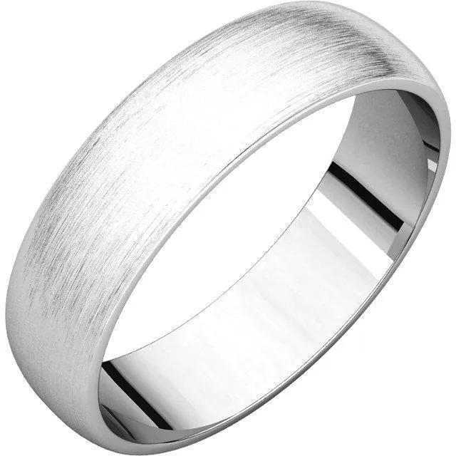 Classic Wedding Band - Satin Finish
