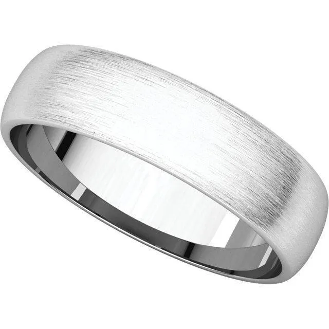Classic Wedding Band - Satin Finish