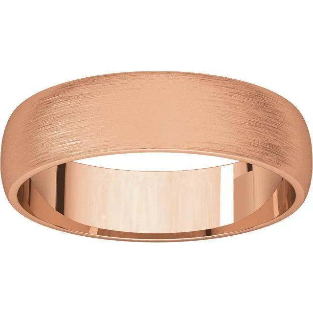 Classic Wedding Band - Satin Finish