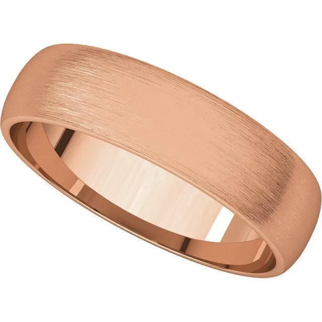 Classic Wedding Band - Satin Finish