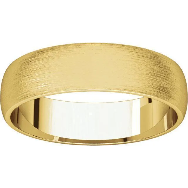 Classic Wedding Band - Satin Finish