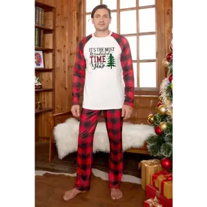 Comfort Meets Style in Our Plaid Pants Slogan Graphic Set