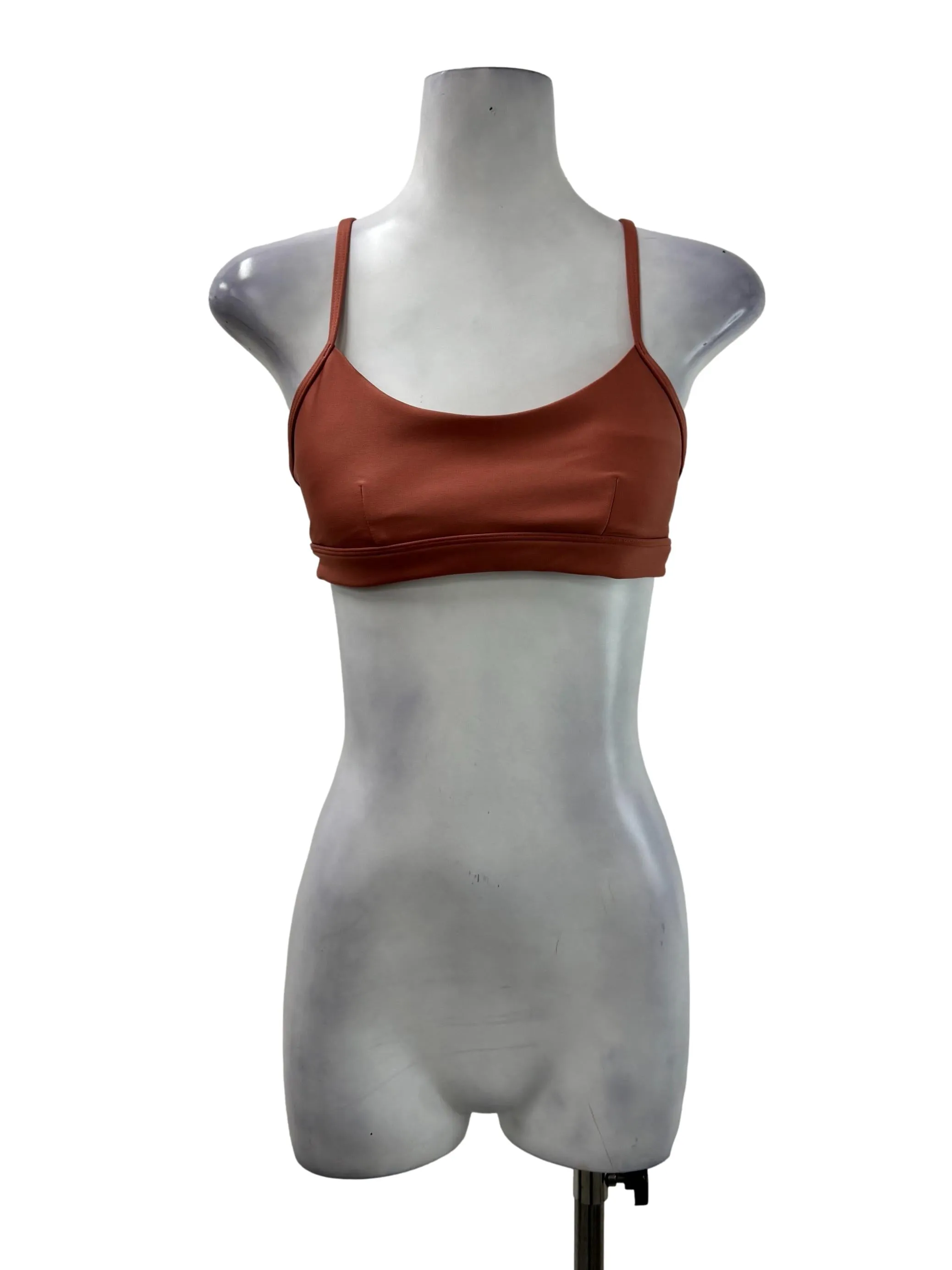Coral Pink Cross Back Bra