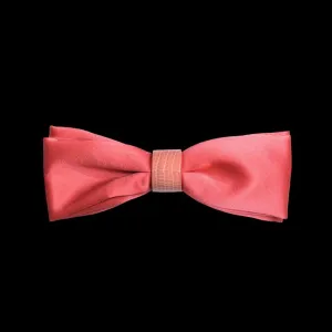 Coral Rose Bow Tie
