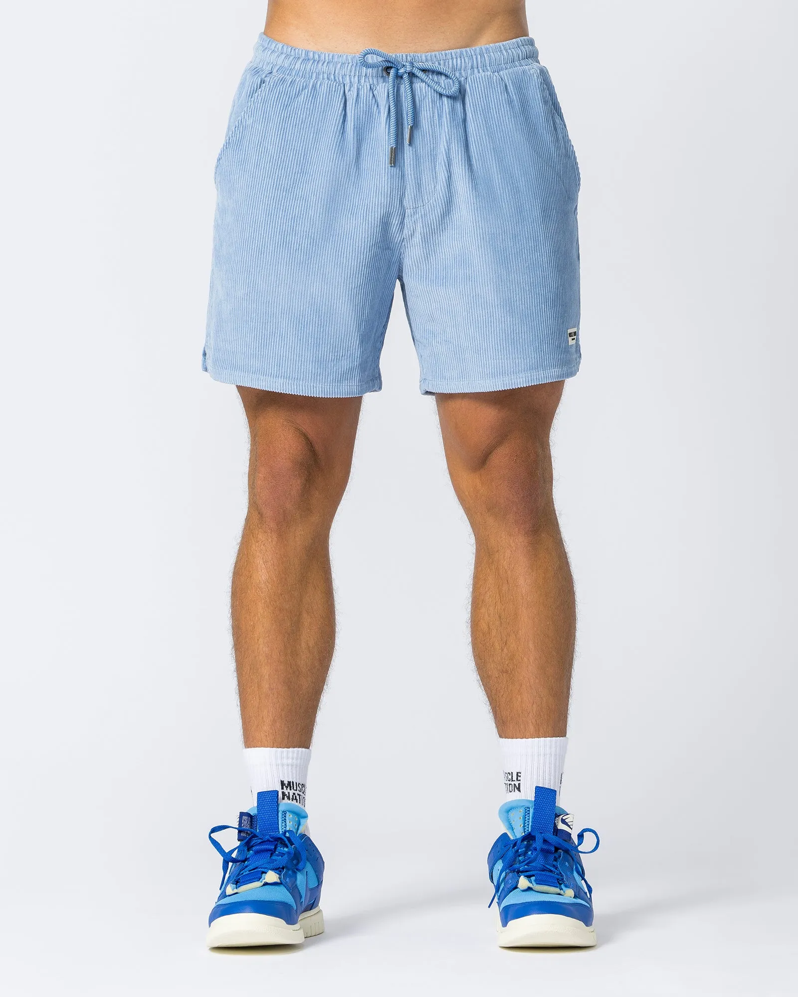Daily Corduroy Shorts - Sky Blue