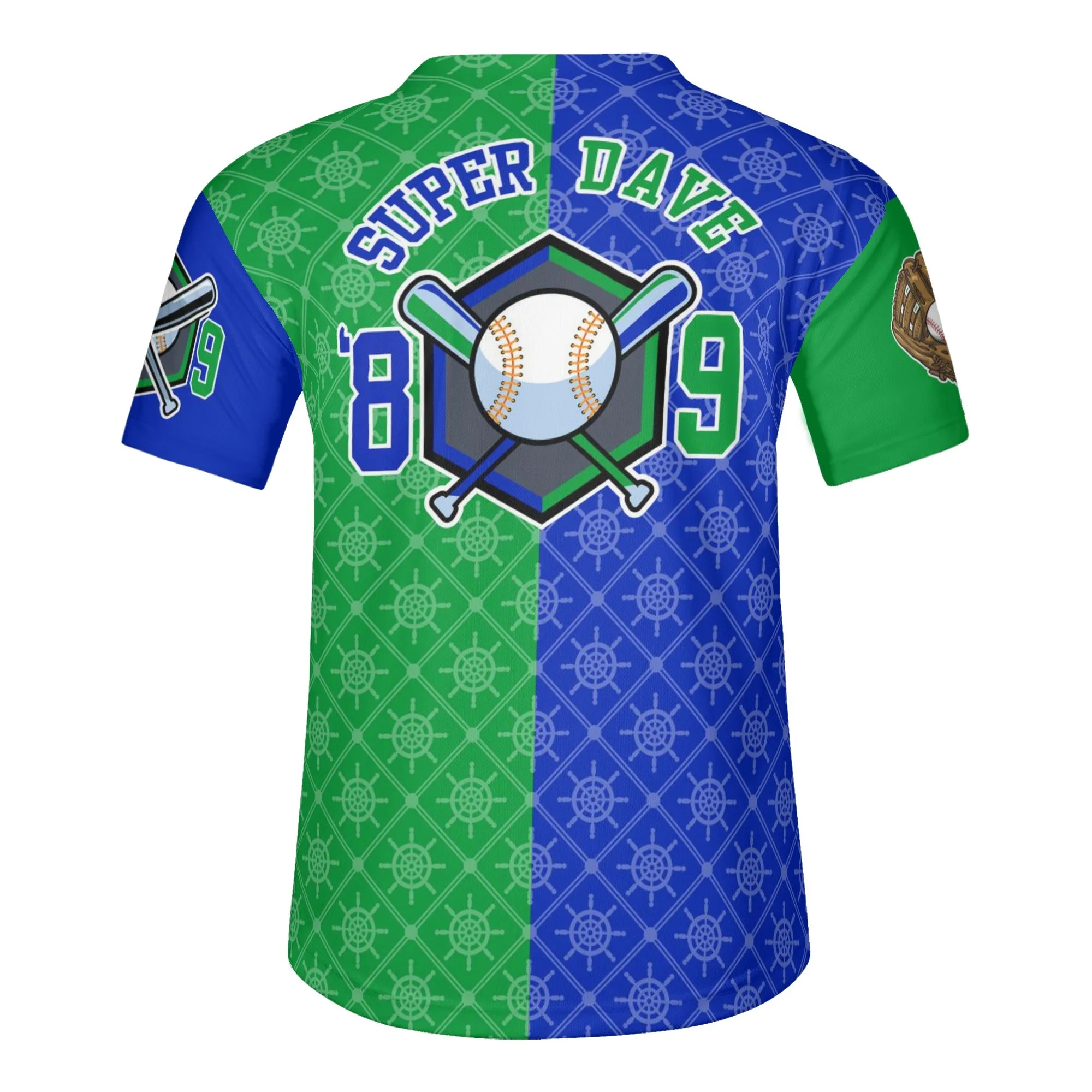 David South Shore Short Sleeve Baseball Jersey2