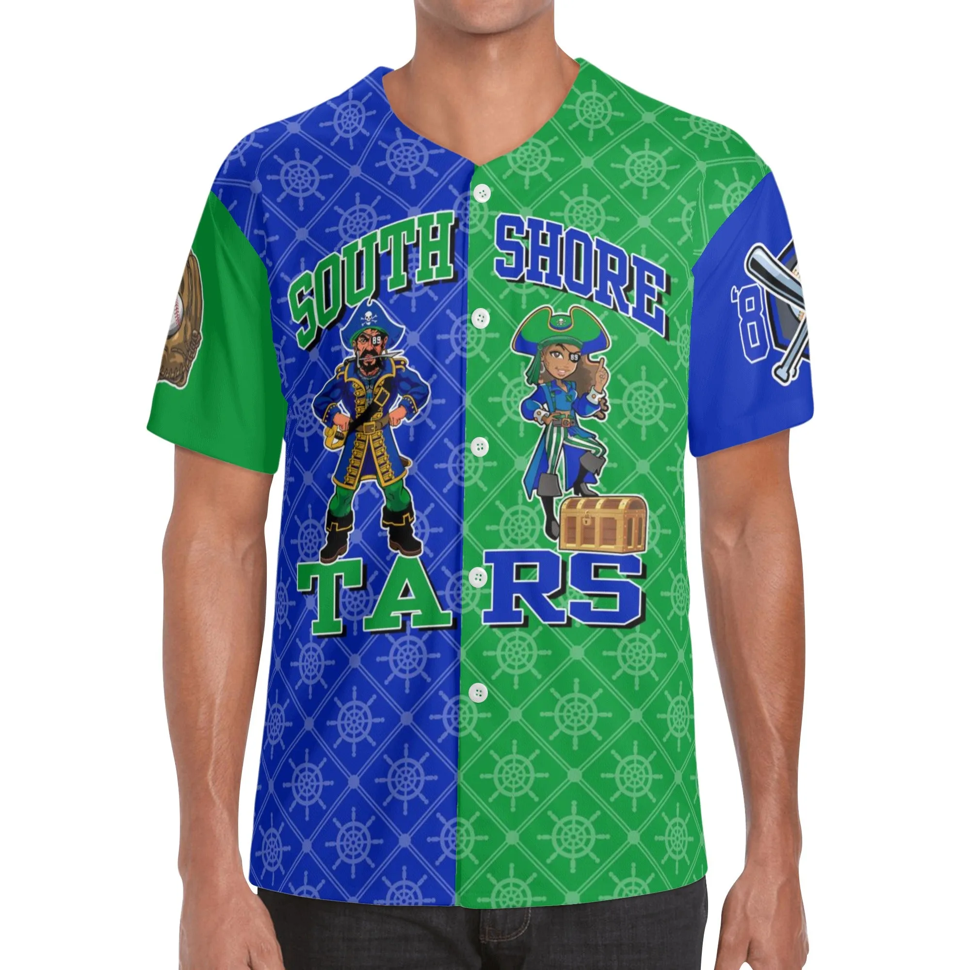 David South Shore Short Sleeve Baseball Jersey2