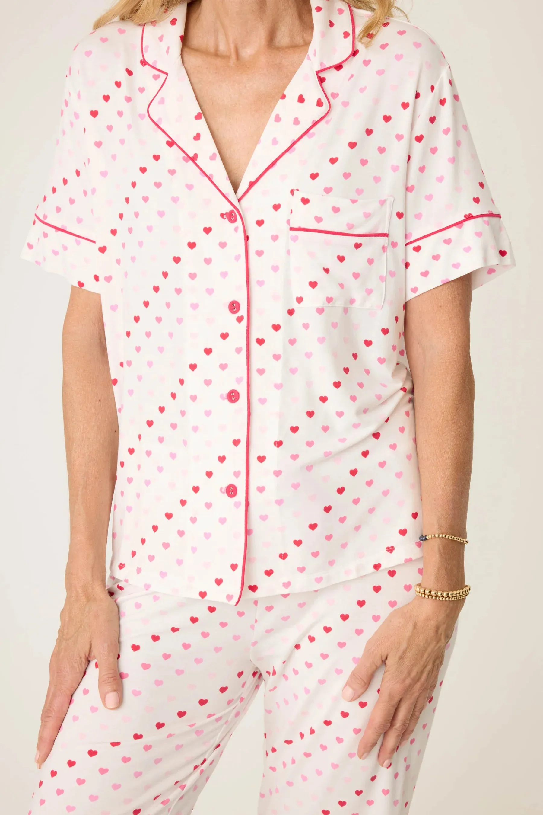 Day Dreams Hearts Modal PJ Set