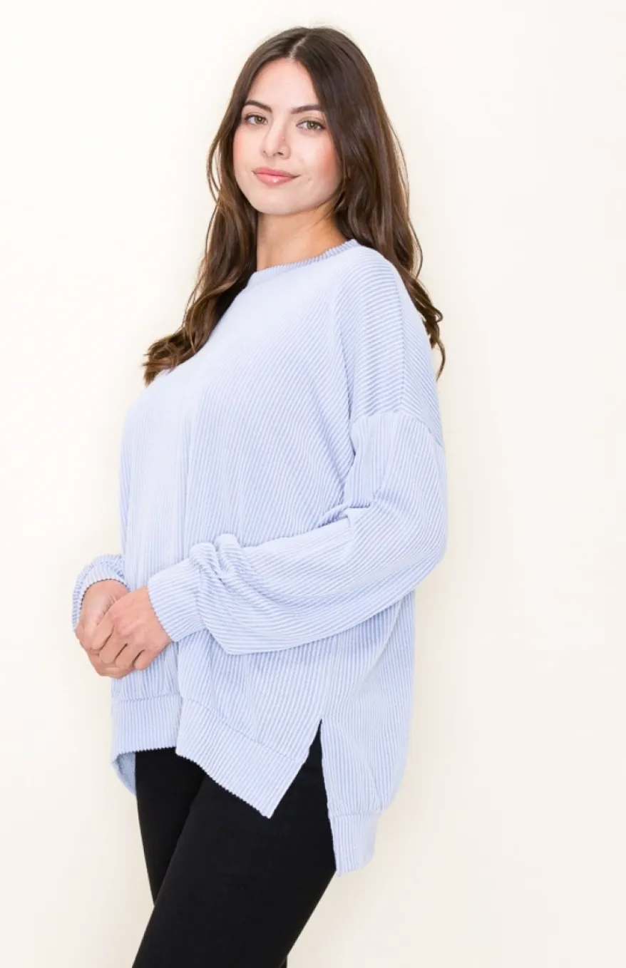 Decisions To Make Ribbed Long Sleeve-Multiple Colors Available