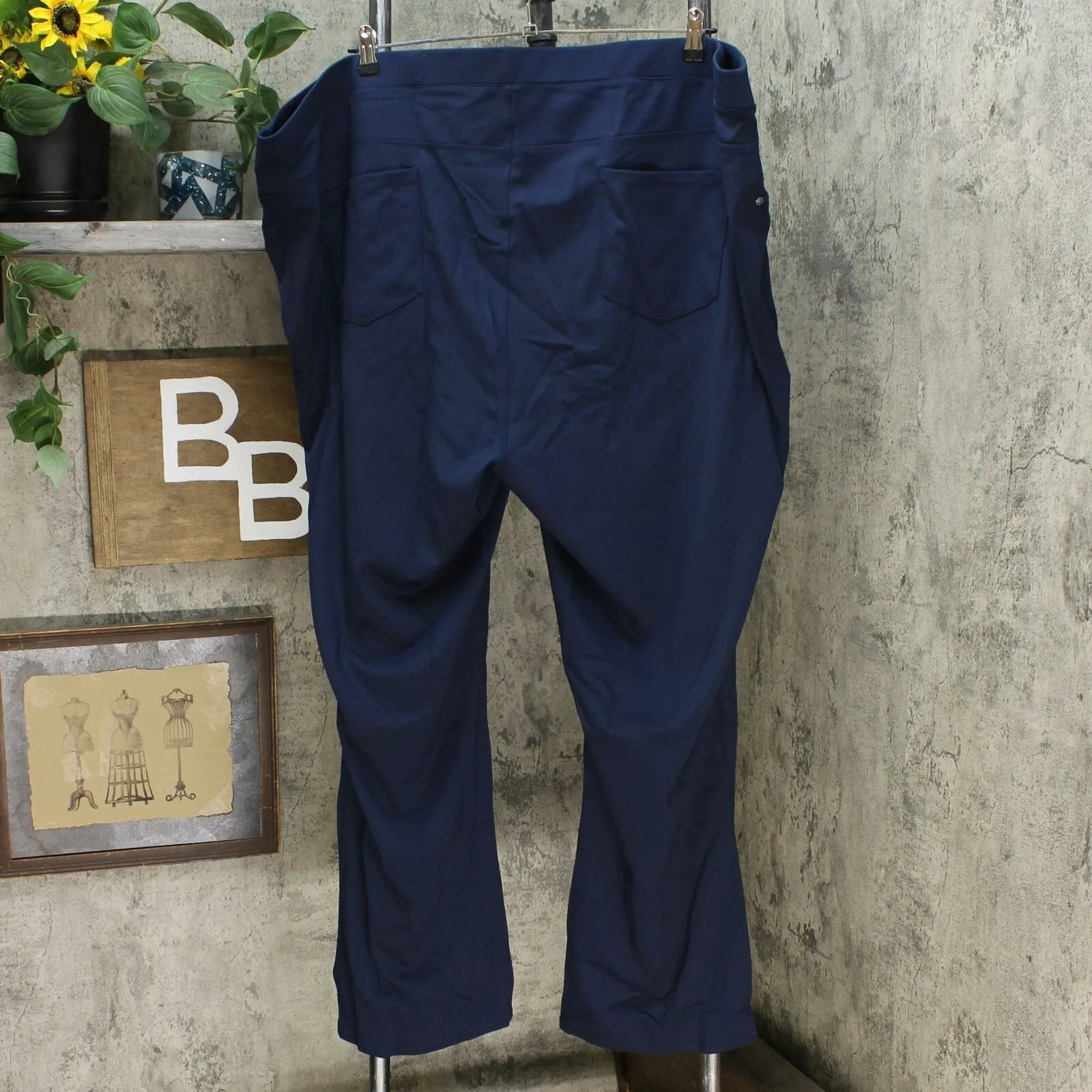 DG2 by Diane Gilman Women's Plus Size Pull On Eco Ponte Boot Cut Pants