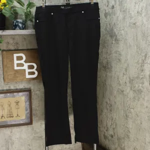 DG2 by Diane Gilman Women's Pull On Stretch Ponte Boot Cut Pants Black XL