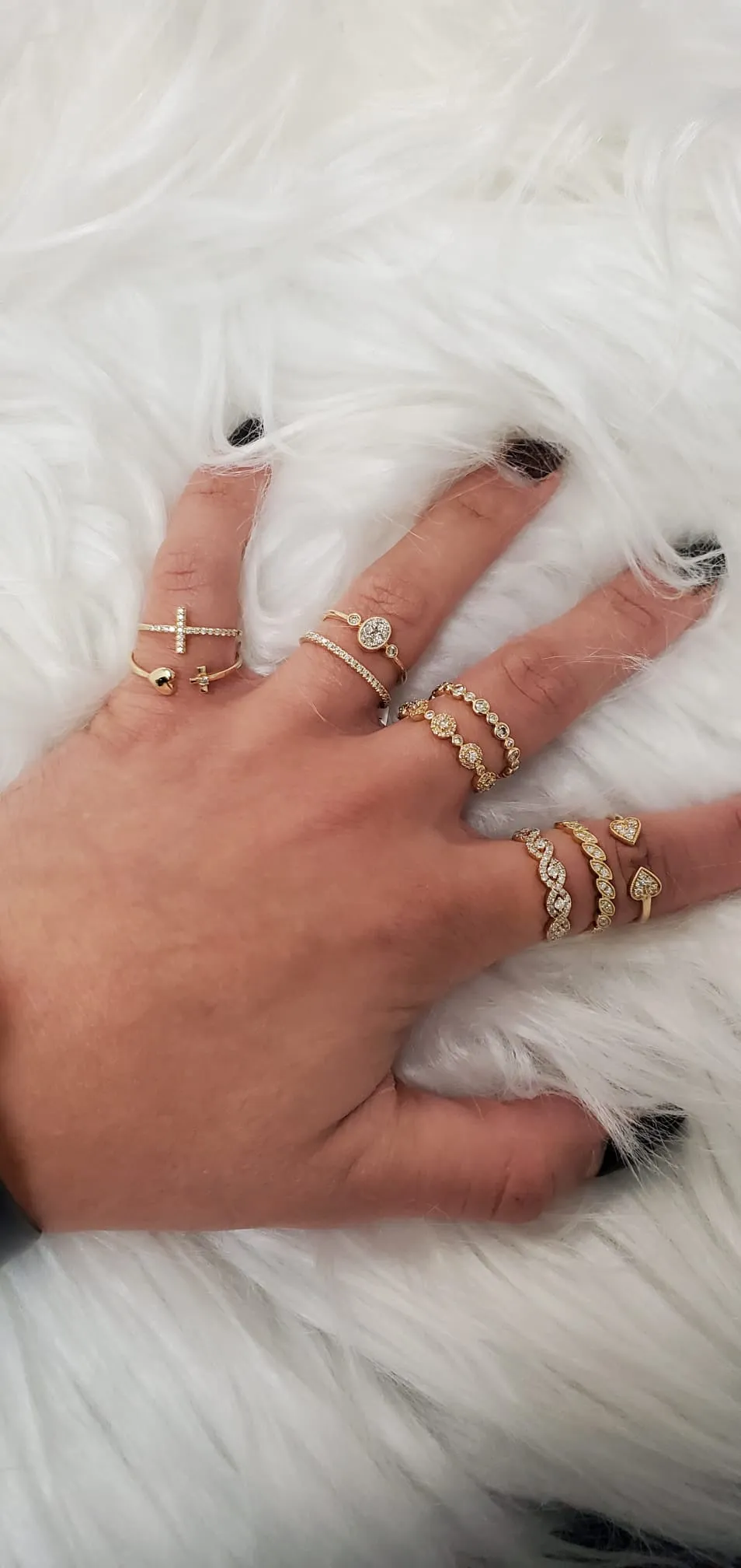 Diamond Cross Ring