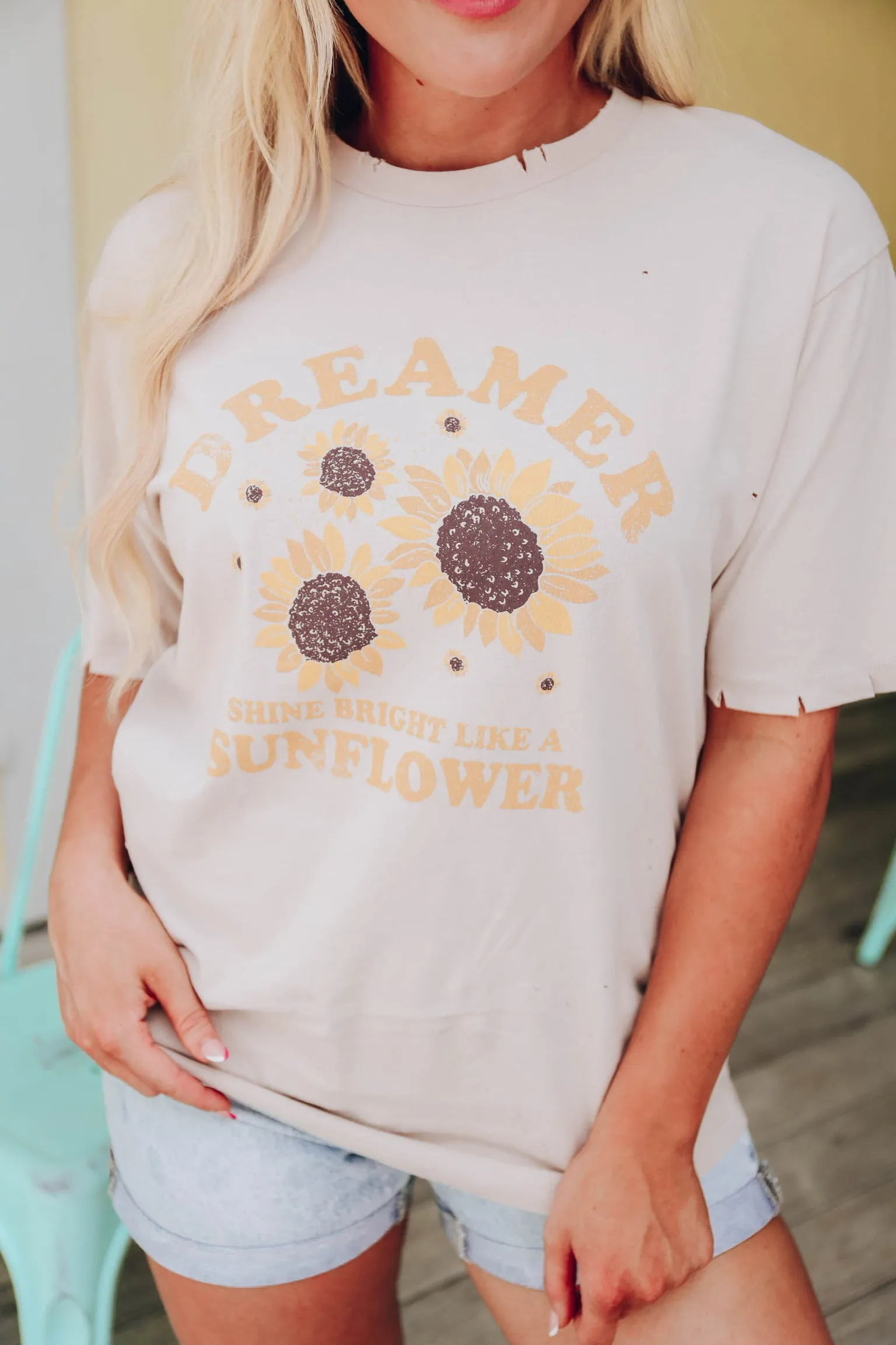 Dreamer Sunflower Graphic Tee