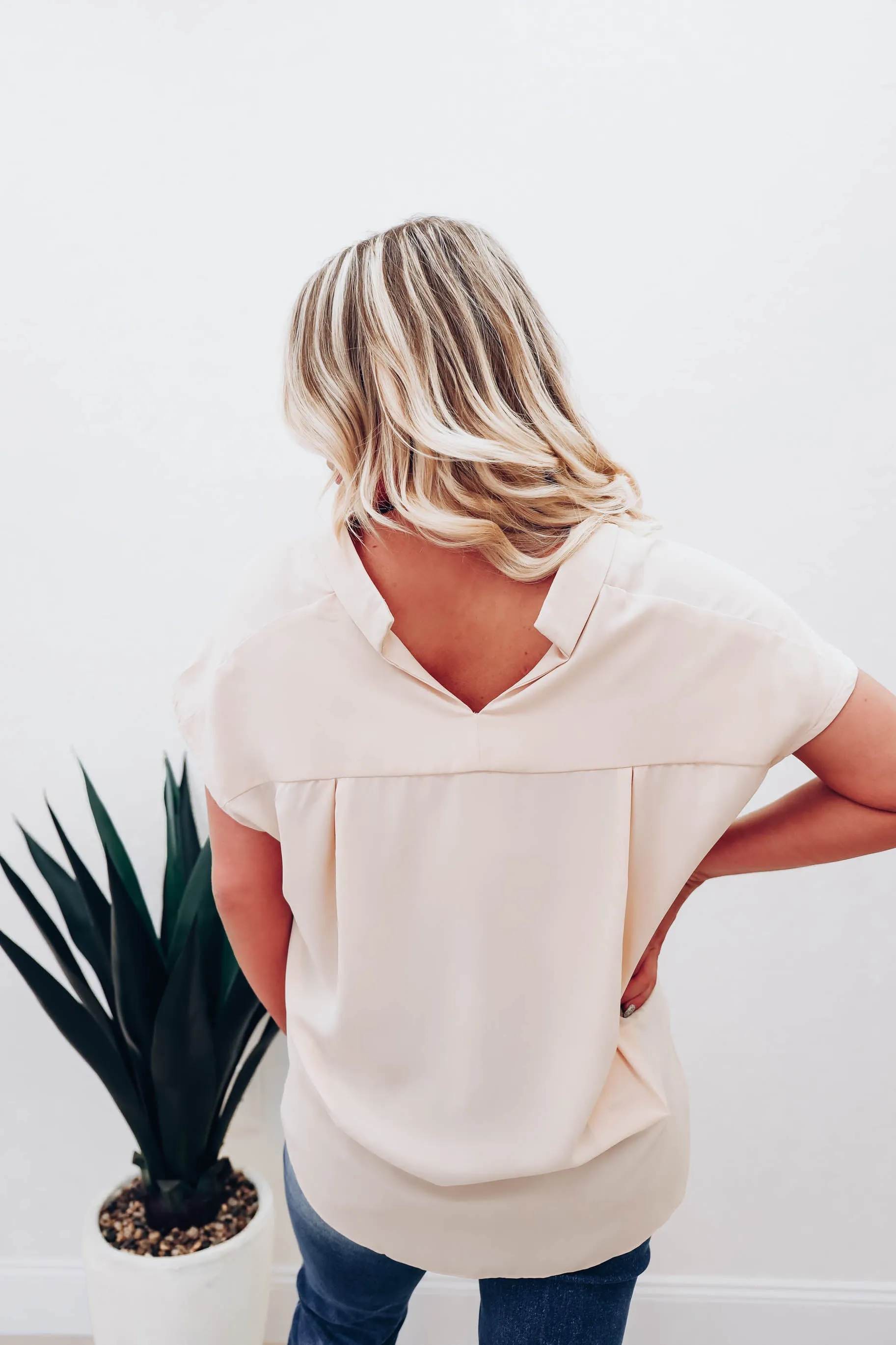 Driftwood Blouse - Nude
