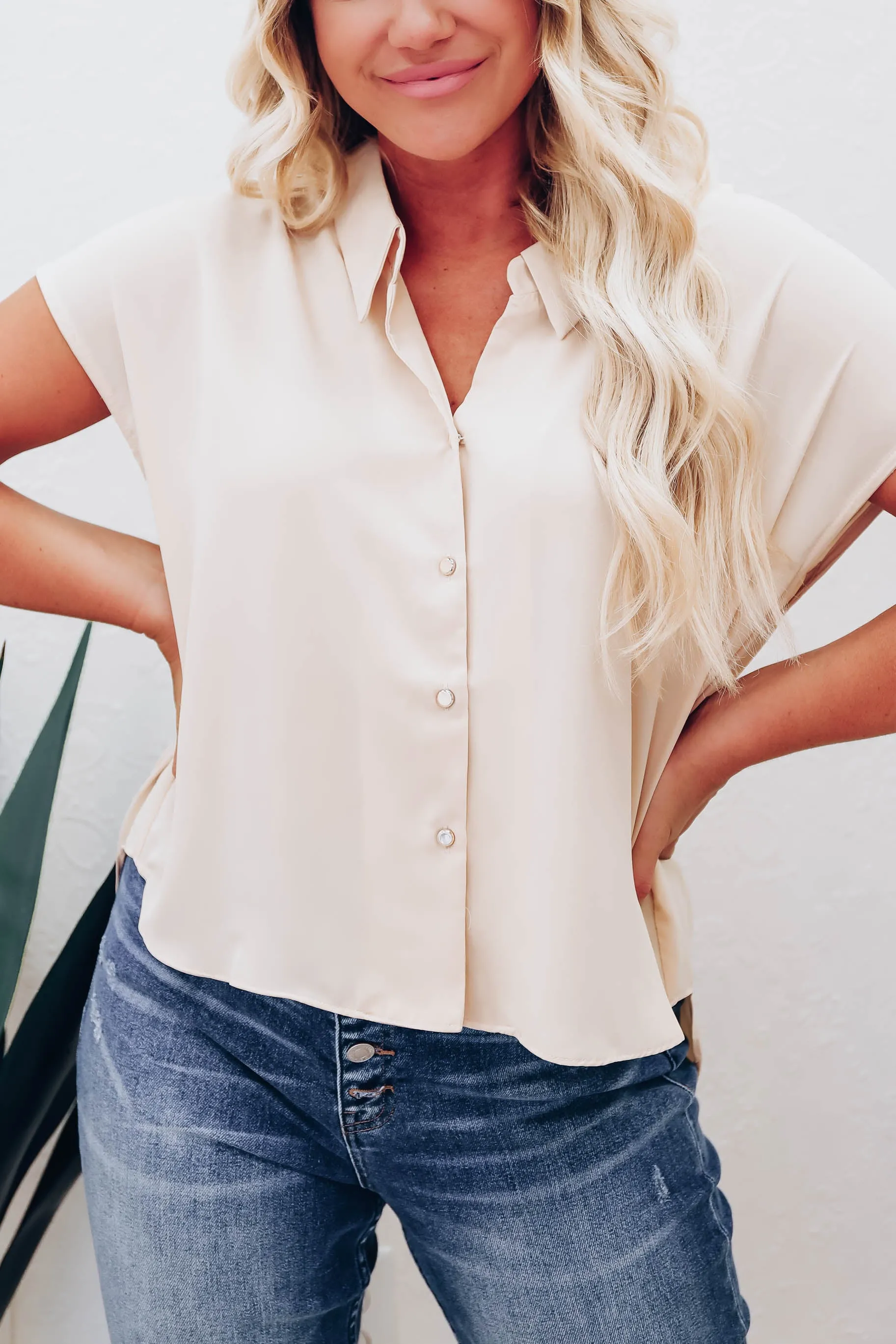Driftwood Blouse - Nude